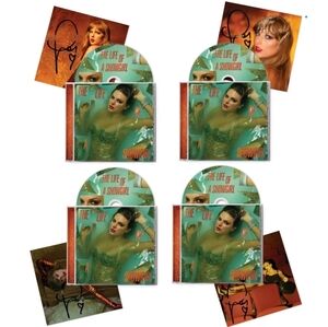 Signed CDs The Life of a Showgirl Set Taylor Swift X4